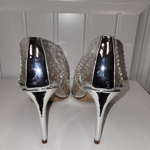JLo Clear Rhinestone Pumps - Picture 6 of 10